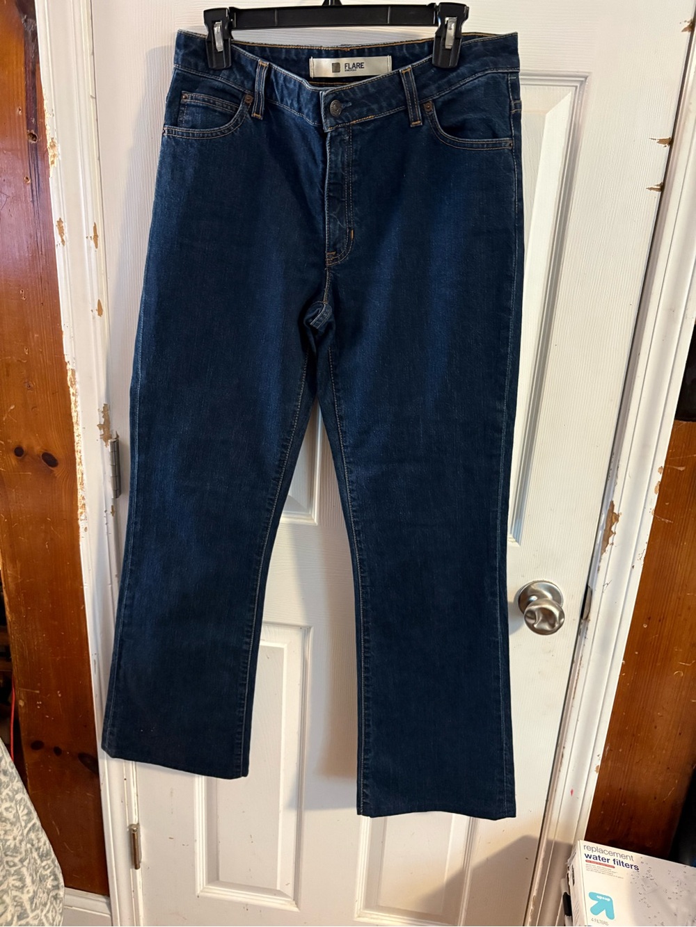 Flare Dark Blue Women's Jeans - Flare Brand Size 10 Long